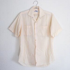 Men's Vintage Cream button down